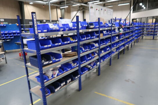 12 fag lagerreoler uden indhold