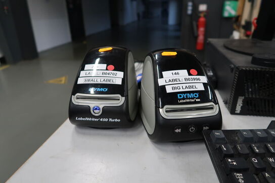 2 stk. labelprinter DYMO LabelWriter, LabelWriter 450 Turbo