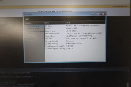 Teststation til batteri/opladning med bærbarcomputer LENOVO Thinkpad X260