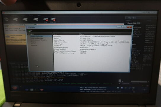 Teststation til batteri/opladning med bærbarcomputer LENOVO Thinkpad X260
