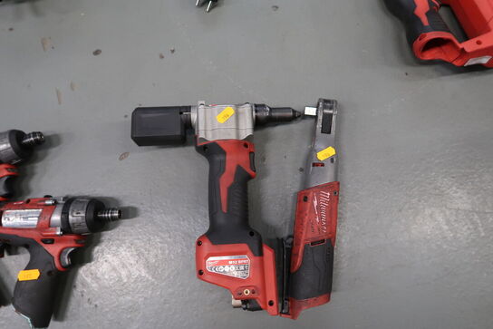 Akku popnittepistol MILWAUKEE M12 BPRT, akku skraldenøgle MILWAUKEE M12 FIR12