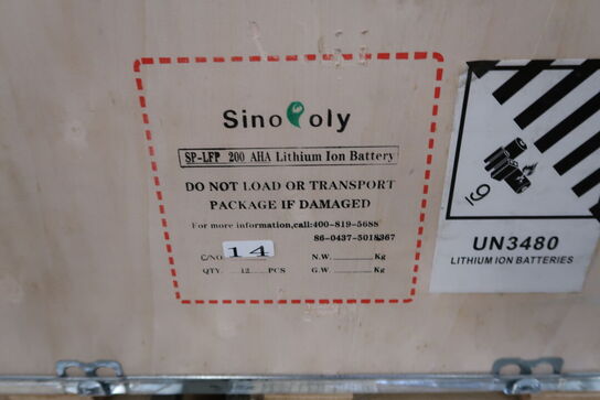 Palle med batterier SINO OLY SP-LFP 200 AHA Lithium Ion Battery