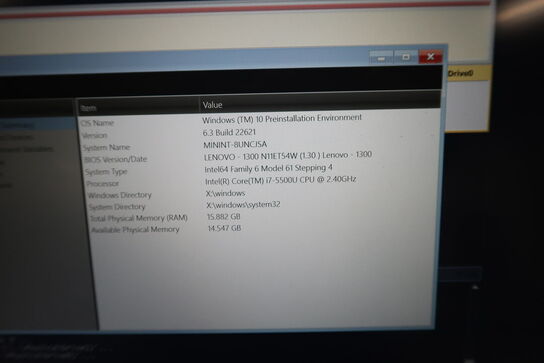 El. hæve/sænke skrivebord, kontortol, bærbarcomputer LENOVO Thinkpad W550s