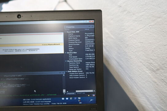 Teststation til batteri/opladning med bærbarcomputer LENOVO Thinkpad X260