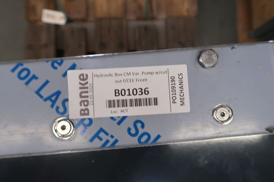 Palle med hydraulisk box med pumpe