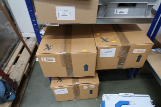 Lagerreol med div. Blæsere m.m.