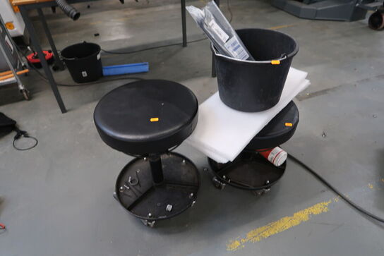 2 stk. værkstedsstole