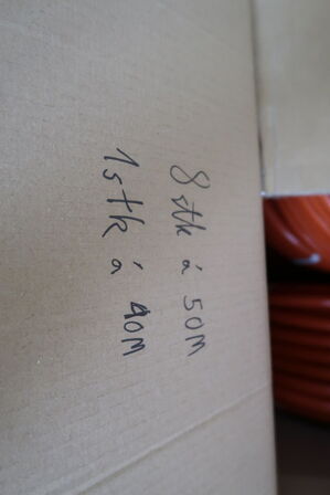 Palle med flexslange HELLERMANN Corruged Tube Orange 19/23.7