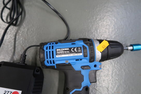 Akku bore/skruemaskine BILTEMA 18-393 med batteri og lader