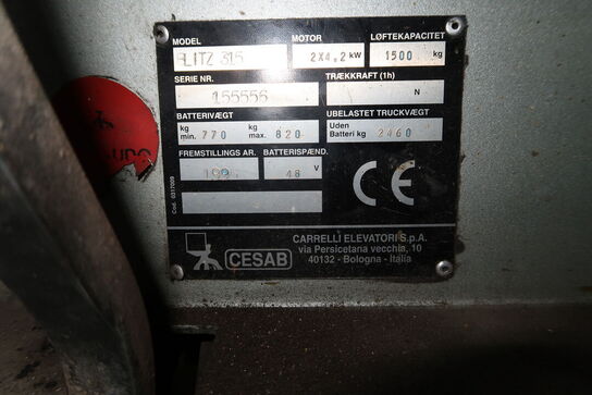 El-Gaffeltruck CESAB BLITZ 315