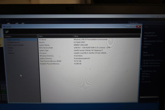Computerskærm LENOVO, bærbarcomputer LENOVO ThinkPad T14, tastatur, mus
