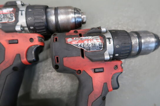 3 stk. akku håndværktøj MILWAUKEE M18 FMT, M18 med 1 stk. batteri