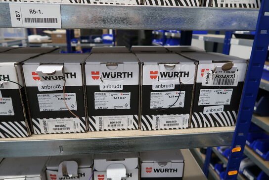 Lagerreoler med div. Skruer WÜRTH m.m.