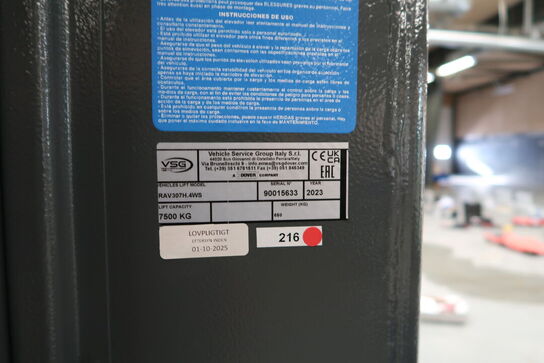 4 søjlet mobillift RAVAGLIOLI RAW307H 4WS