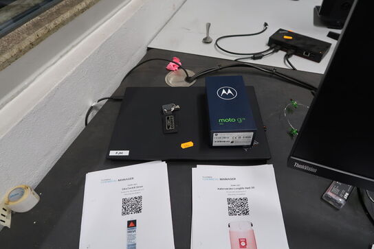 Computerskærm LENOVO, bærbarcomputer LENOVO ThinkPad T14, tastatur, mus