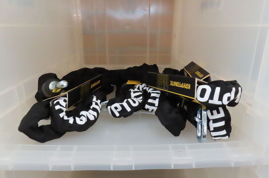 4 stk. kædelåse KRYPTONITE