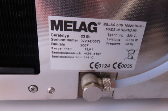 Autoklave MELAG VACUKLAV 23 B+