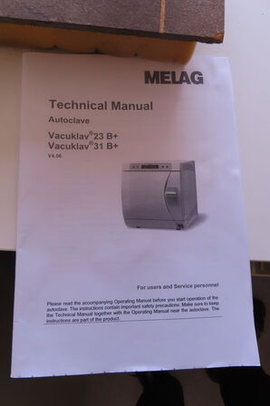 Autoklave MELAG VACUKLAV 23 B+