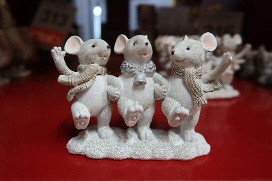 5 stk. figurer med Dansende mus