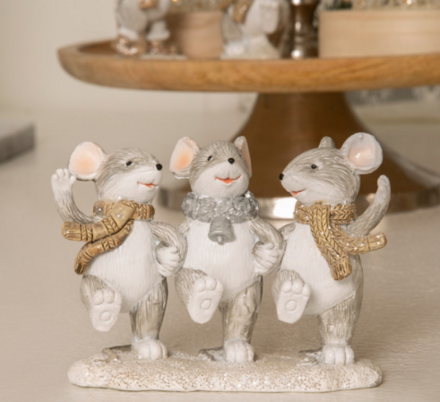 5 stk. figurer med Dansende mus