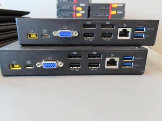 2 stk. dockingstationer LENOVO ThinkPad USB-C Dock