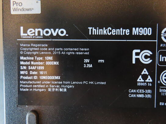Minicomputer LENOVO ThinkCentre M900