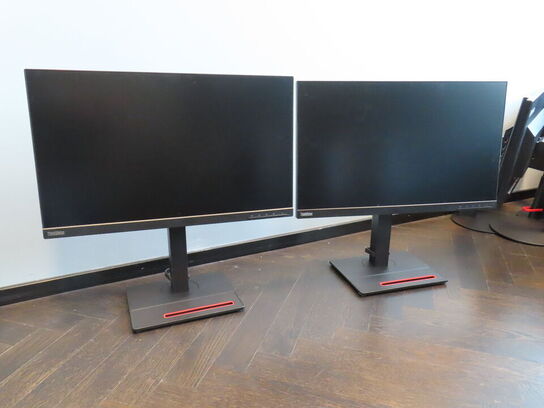 2 stk. computerskærme LENOVO Thinkvision F16238FT0