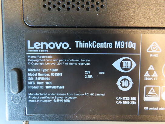Minicomputer LENOVO ThinkCentre M910q