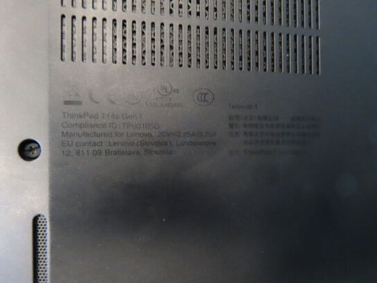 Bærbar computer LENOVO T14s Gen 1