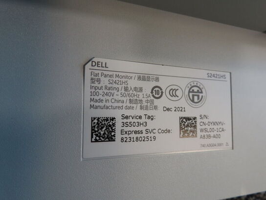 2 stk. computerskærme DELL S2421HS