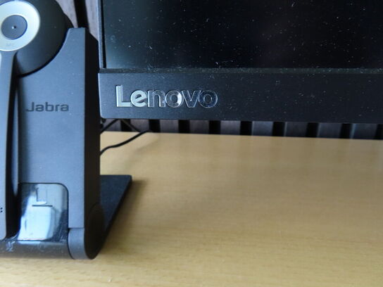 27" monitor, LEVOVO L27i-28, webcam, headset, tastatur og mus