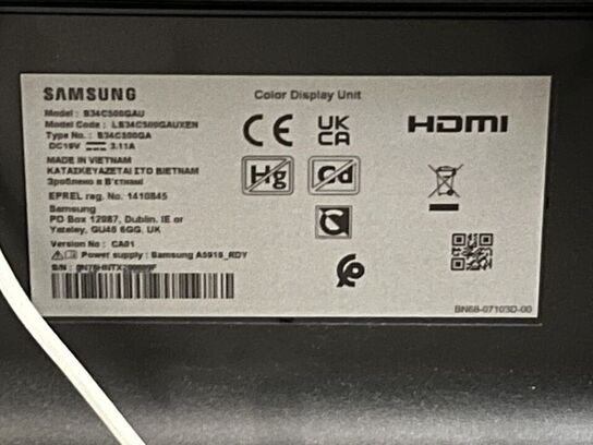 Samsung 34"