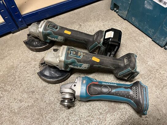 3 Stk. Makita skærenaskiner 