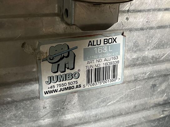 2 Stk. Jumbo metal kasser og bordbukke