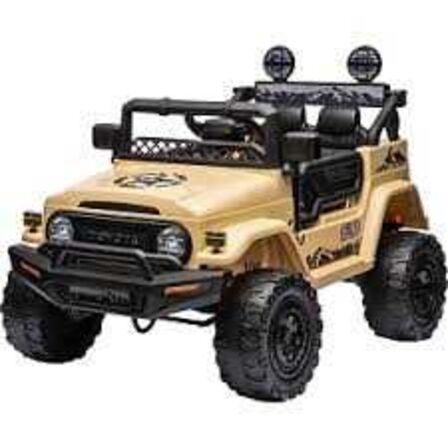 Elbil Toyota FJ Cruiser børnebil, 12V, khaki