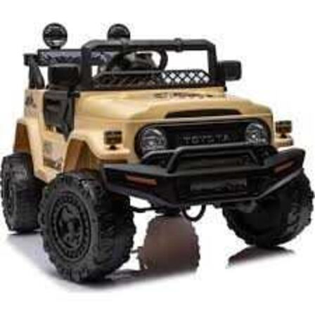 Elbil Toyota FJ Cruiser børnebil, 12V, khaki