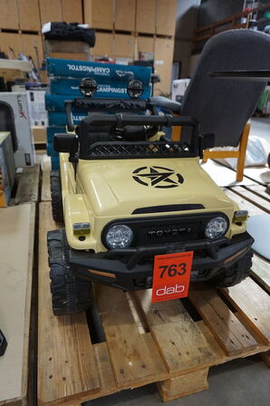 Elbil Toyota FJ Cruiser børnebil, 12V, khaki