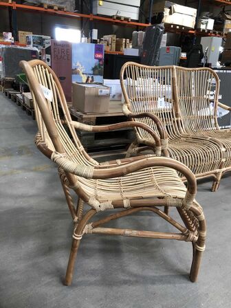 Suma Rattan Loungesæt Sofa+2 stole 