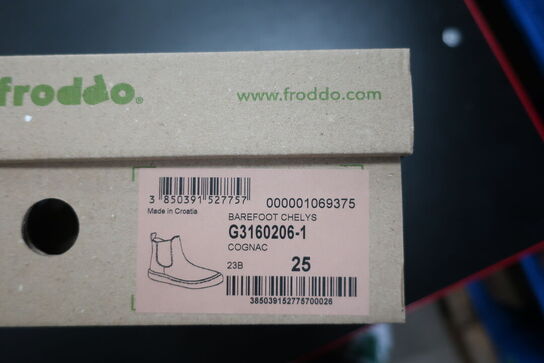 Støvler FRODDO Barefoot Chelys G3160206-1 Cognac Str: 25