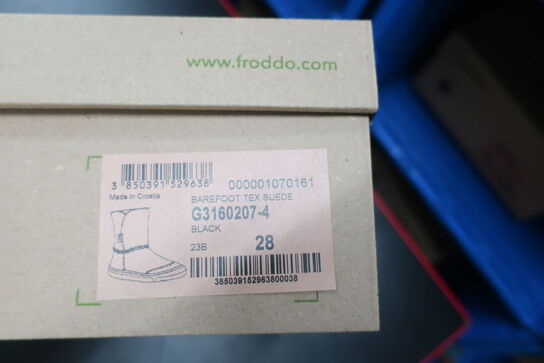 Støvler FRODDO Barefoot Tex Suede G3160207-4 Black Str: 28