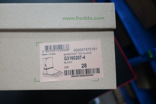 Støvler FRODDO Barefoot Tex Suede G3160207-4 Black Str: 28