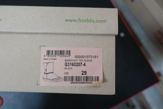 Støvler FRODDO Barefoot Tex Suede G3160207-4 Black Str: 29