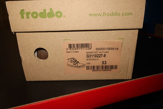 Sko FRODDO Barefoot Autumn G3110227-9 Bordeaux Str: 33