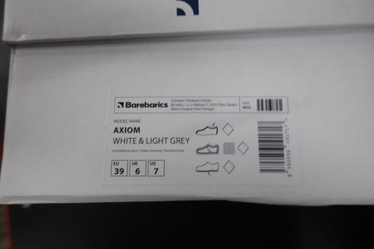 Sko BAREBARICS Axiom White & Light Grey Str: 39