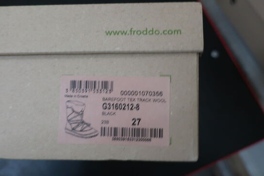 Støvler FRODDO Barefoot Tex Track Wool G3160212-8 Black Str: 27