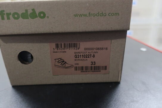Sko FRODDO Barefoot Autumn G3110227-9 Bordeaux Str: 33