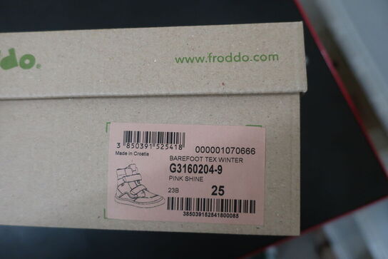 Støvler FRODDO Barefoot Tex Winter G3160204-9 Pink Shine Str: 25