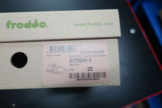 Hjemmesko FRODDO Barefoot Wooly Slippers G1700341-3 Brown Str: 25