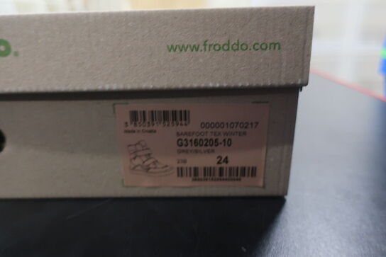 Støvler FRODDO Barefoot Tex Winter G3160205-10 Grey/silver Str: 24