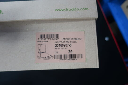 Støvler BAREFOOT Tex Suede G3160207-5 Petroleum Str: 29